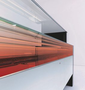 Heated laminated glass